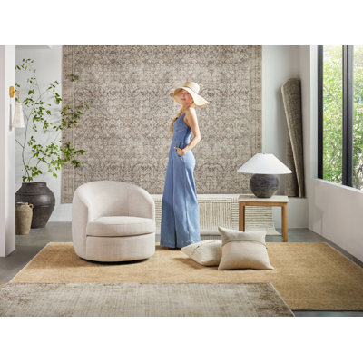 Galey Alix x Livabliss Fetscher V Machine Woven Area Rug & Reviews